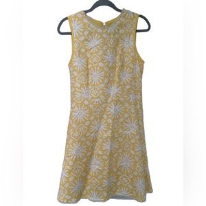 Sail to Sable yellow print dress, size 4